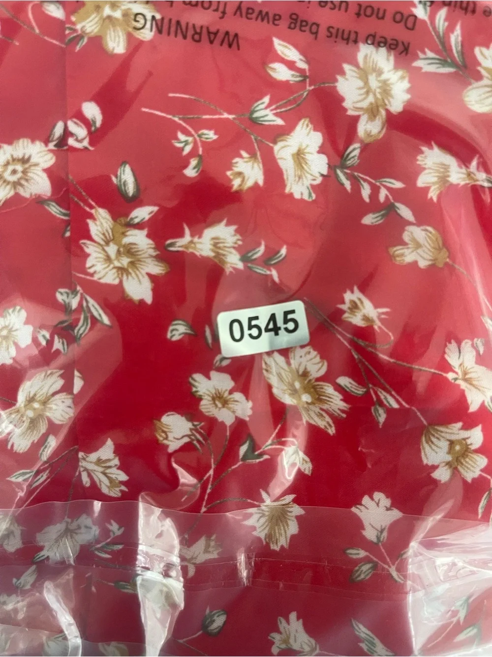 Anthropologie Red Floral Midi Dress with Puff Sleeves